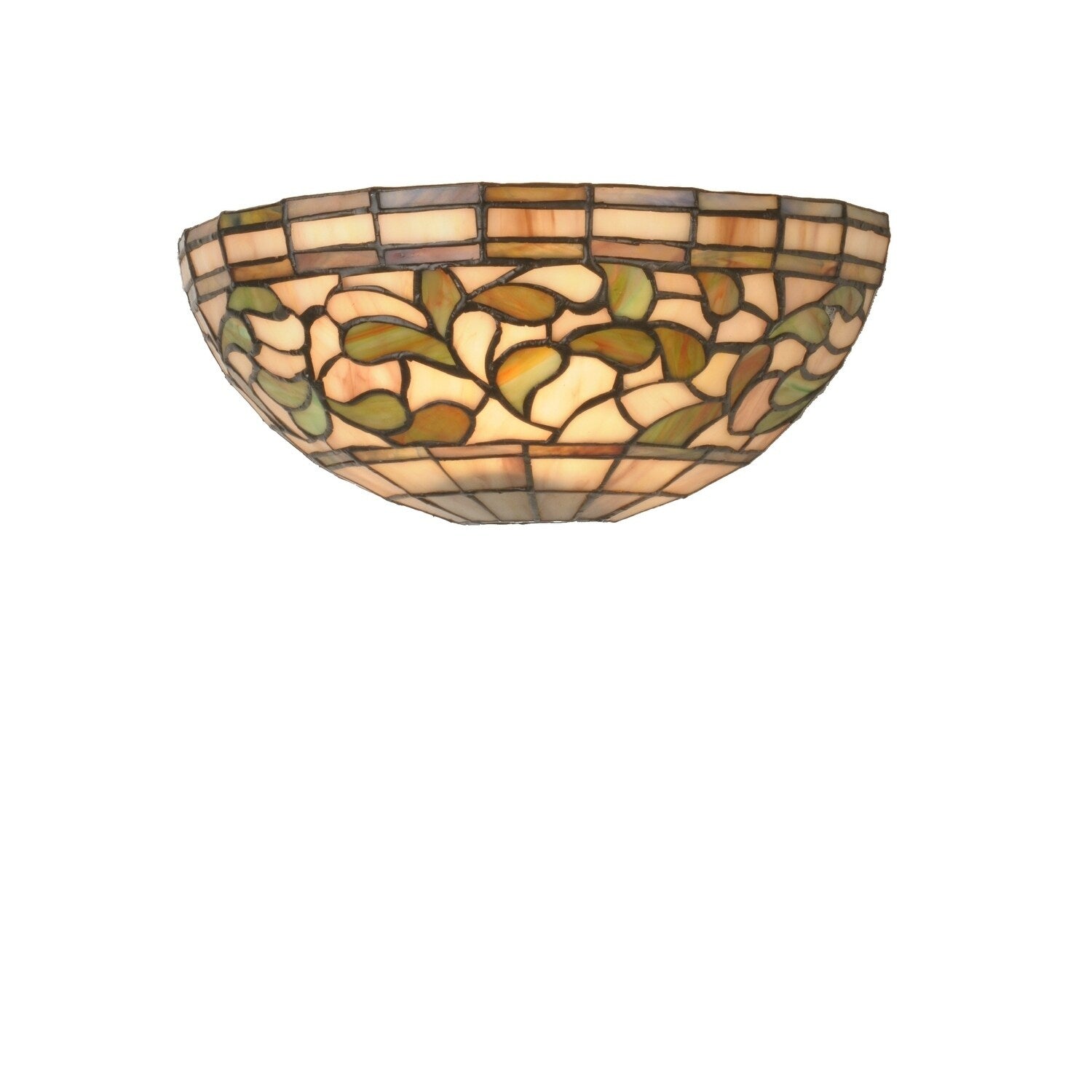 12 W Tiffany Turning Leaf Wall Sconce