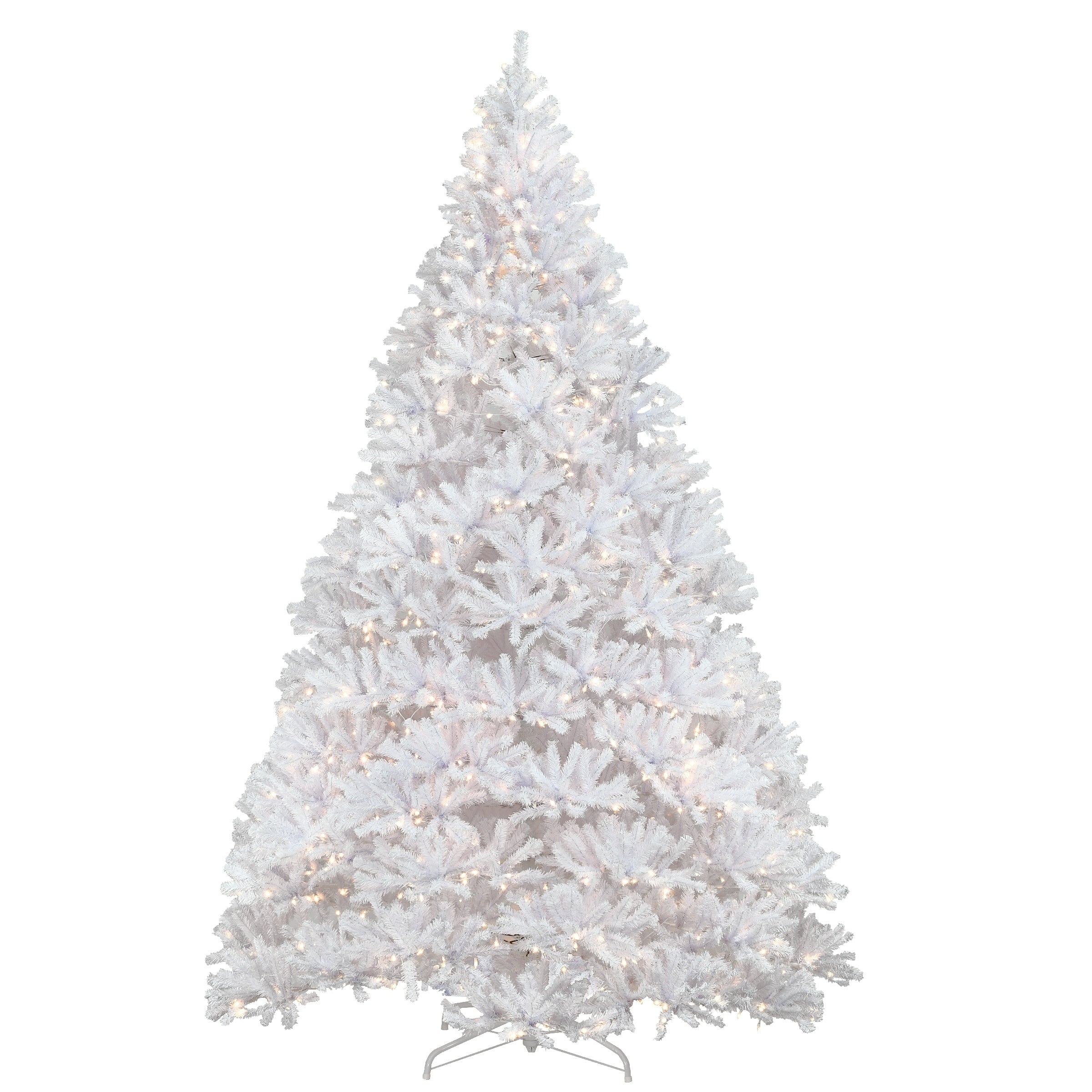 12 Ft. Kingswood White Fir Pencil Tree With Clear Lights