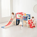 12 In 1 Indoor Outdoor Playset For Toddlers 1 3 Swing Slide Combo Durable Climber Basketball Hoop Ball Toddler Playset