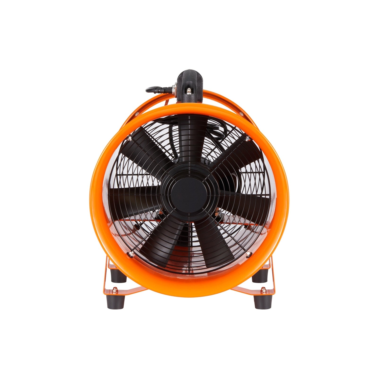 12 Inch Heavy Duty Cylinder Fan With 16.4Ft Duct Hose 585W Strong Shop Exhaust Blower 3198Cfm Industrial Utility Blower
