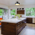 12 Inch Flush Mount Light Metal Kitchen Light Daylight White Dimmable Light N A