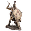 12.8 In H Leonidas With Spear And Shield Figurine Poly Resin