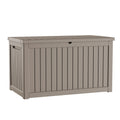 Deck Box Outdoor Storage Xxl Waterproof Resin Patio Storage Box Lockable Large Outdoor Cushion Storage For Patio Furniture