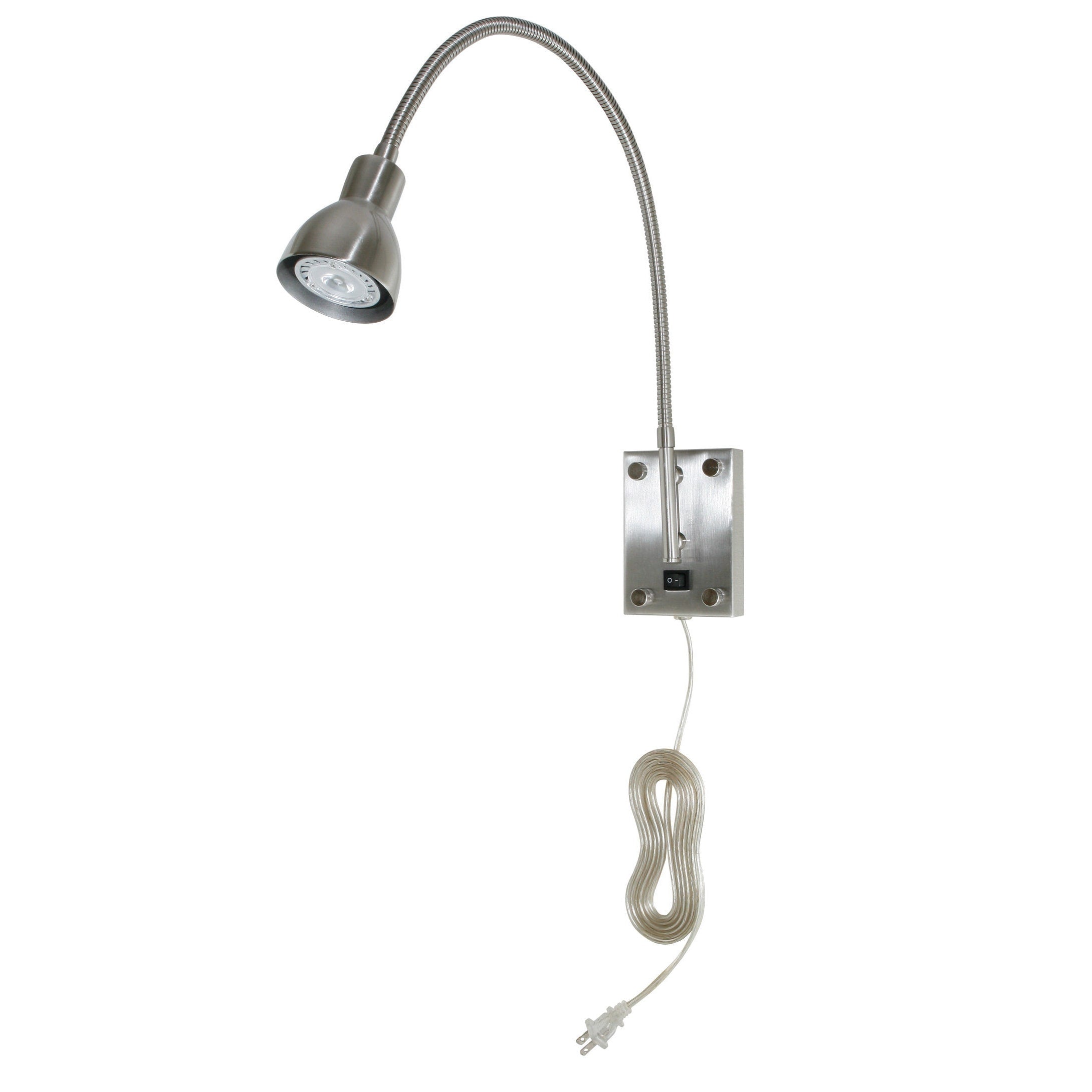 Brushed Steel 120 Volt 3 Watt 4 000 Kelvin Led Gooseneck Light