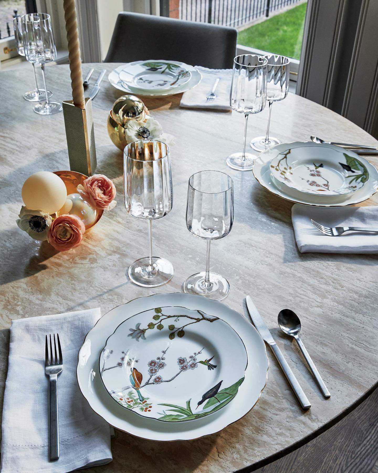 Tower 20-Piece Brushed Silver Flatware Set