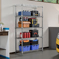 1250 Lbs Steel Heavy Duty 5 Tier Utility Shelving Unit Steel Organizer Wire Rack For Home Kitchen Office