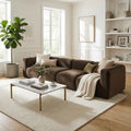 129 Wide Modern Velvet Modular Sectional Sofa