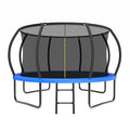 12Ft Recreational Kids Trampoline With Safety Enclosure Net Ladder For Outdoor