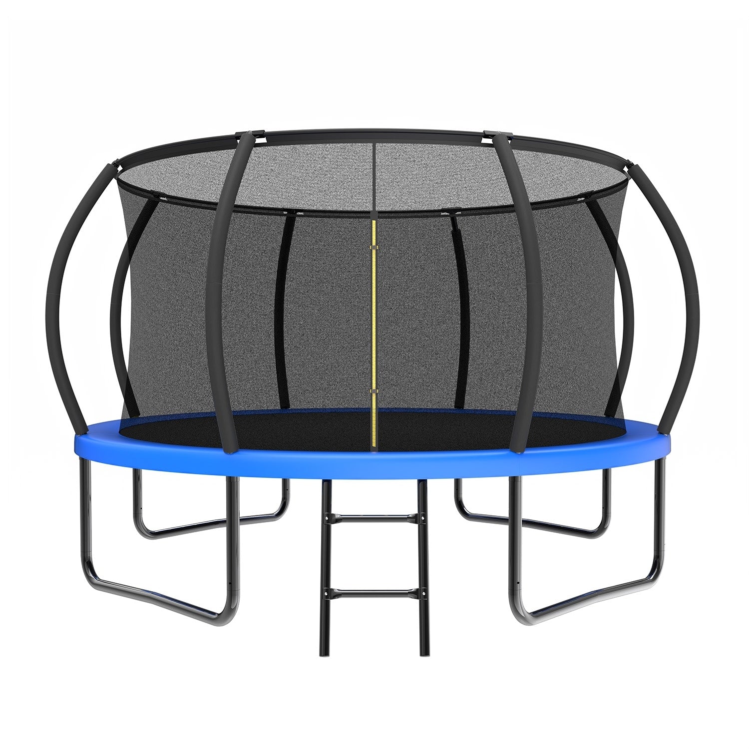 12Ft Recreational Kids Trampoline With Safety Enclosure Net Ladder For Outdoor