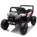 12V Childrens Electric Car With Led Lights Electric Vehicle Black Toddler Vehicle With Bluetooth Music