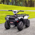 12V Kids Electric Atv Battery Powered Car With Headlight White Off Road Toy Car Ride On Car With Music