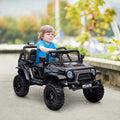 12V Kids Electric Car With Parent Remote Black Ride On Car Battery Powered Electric Car With 3 Speeds Music