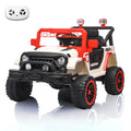 12V Kids Electric Off Road Car With Remote White Red Battery Powered Electric Car Electric Vehicle With Led Lights