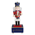 12 Animated And Musical Wooden Christmas Nutcracker Drummer