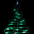 12.5 Battery Operated Led Lighted Christmas Tree Window Silhouette With Timer