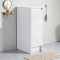 12 Freestanding Bathroom Storage Cabinet Soft Close Doors Glossy White Kd Packing