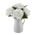 12 H Roses In Ceramic Water Pot Pink One Size