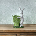 12 Resin Bunny With Cabbage Pot