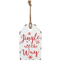 16 White And Red Metal Distressed Jingle All The Wall Christmas Wall Decor