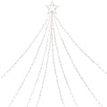 12 White Lighted Show Cone Christmas Tree Outdoor Decoration N A