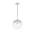 1 Light Pendant With 12 Inch Clear Glass