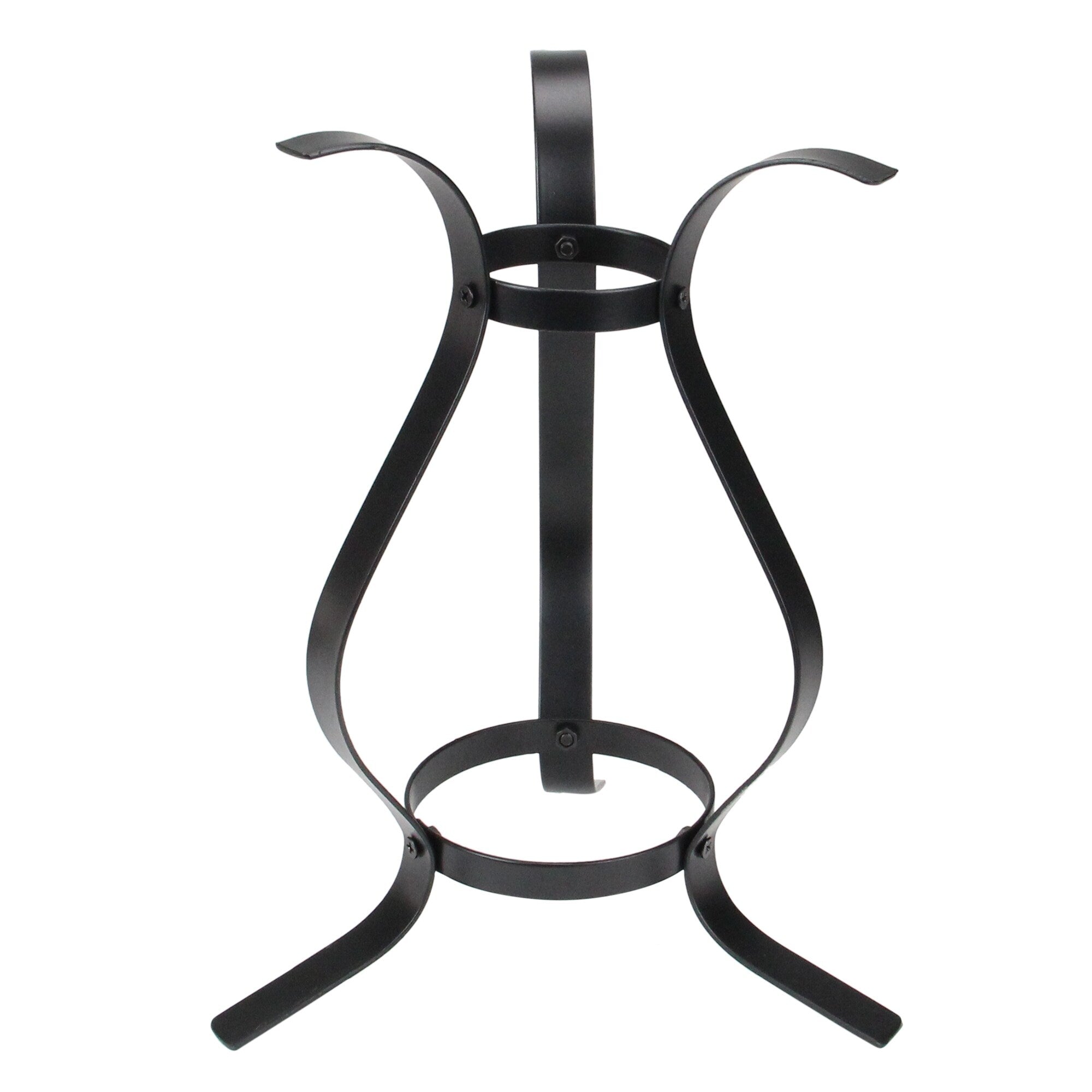 12 Black Curved Garden Gazing Ball Outdoor Patio Stand