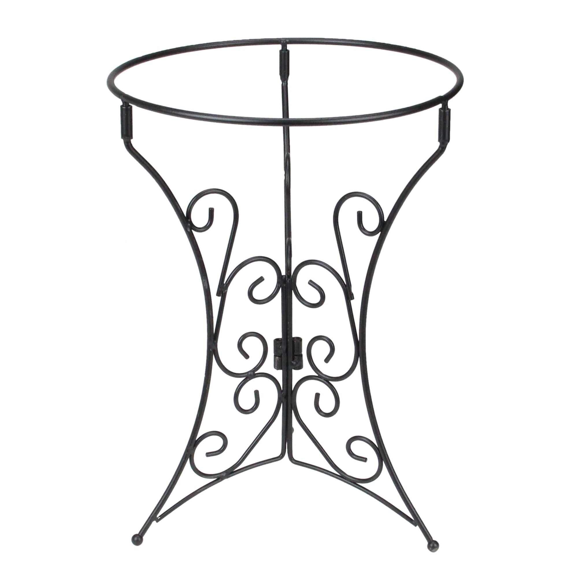 12 Black Ornate Standing Garden Gazing Ball Outdoor Patio Stand