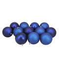 12Ct Royal Blue Shatterproof 4 Finish Christmas Ball Ornaments 4 100Mm