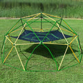 12Ft Geometric Dome Climber Play Center Kids Climbing Dome Tower With Hammock Rust Uv Resistant Steel Supporting 1000 Lbs