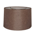 12X14X10 Hardback Drum Lamp Shade Chocolate Burlap