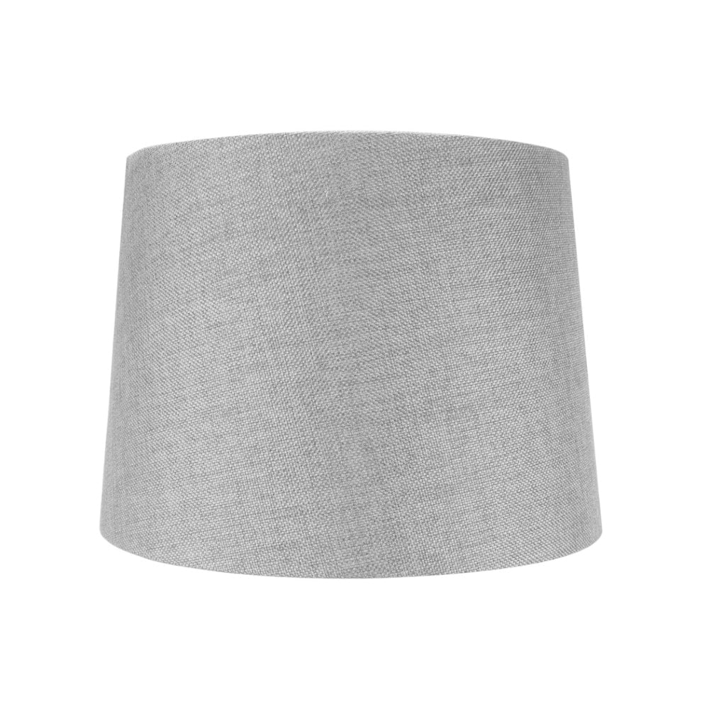 12X14X10 Slip Uno Fitter Hardback Drum Lamp Shade Granite Gray
