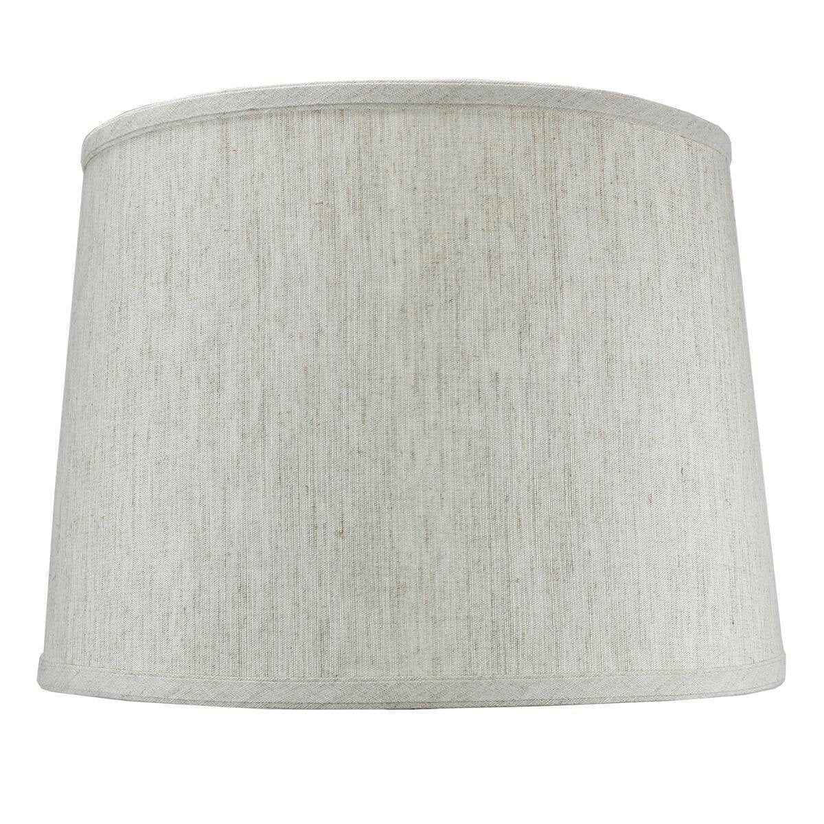 12X14X10 Slip Uno Fitter Textured Oatmeal Drum Shade