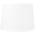 12X14X10 Slip Uno Fitter White Linen Drum Lampshade