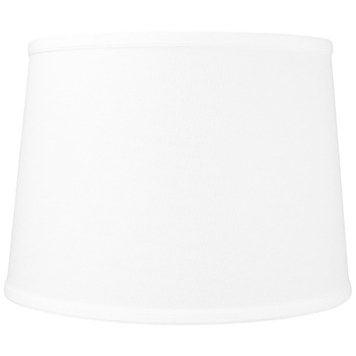12X14X10 Slip Uno Fitter White Linen Drum Lampshade