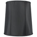 12X14X15 Black Fabric Drum Lamp Shade With Gold Liner