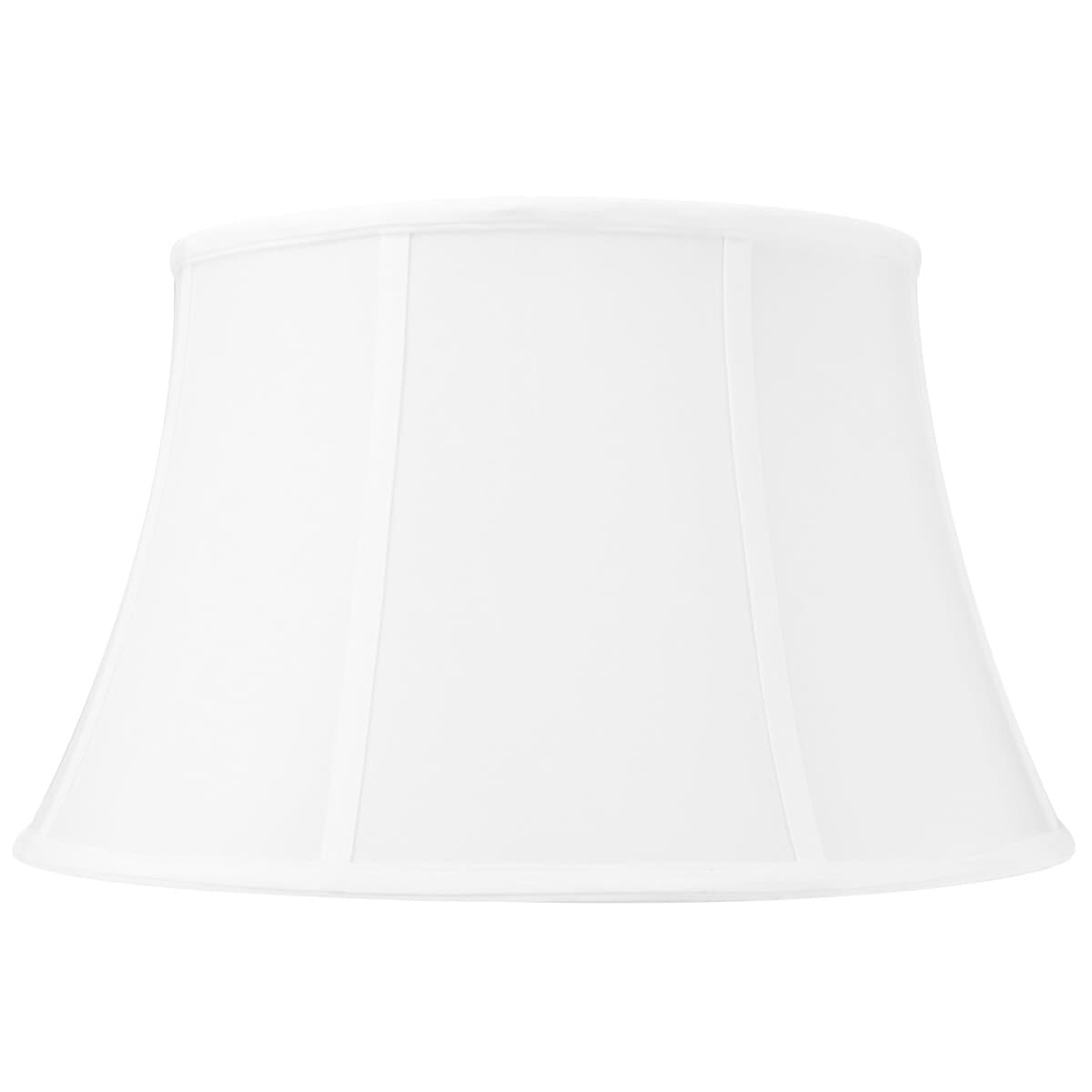 12X17X10 Slip Uno Fitter White Floor Shantung Lampshade