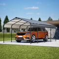 12X20 Ft Metal Carport Outdoor Car Shelter All Weather Heavy Duty Outdoor Galvanized Car Shelter For Car Boat Truck And Suvs