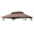 13 10 Ft Patio Double Roof Gazebo Replacement Canopy Top Fabric