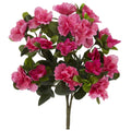 13 Azalea Artificial Plant Set Of 4 H 13 In. W 12 In. D 10 In