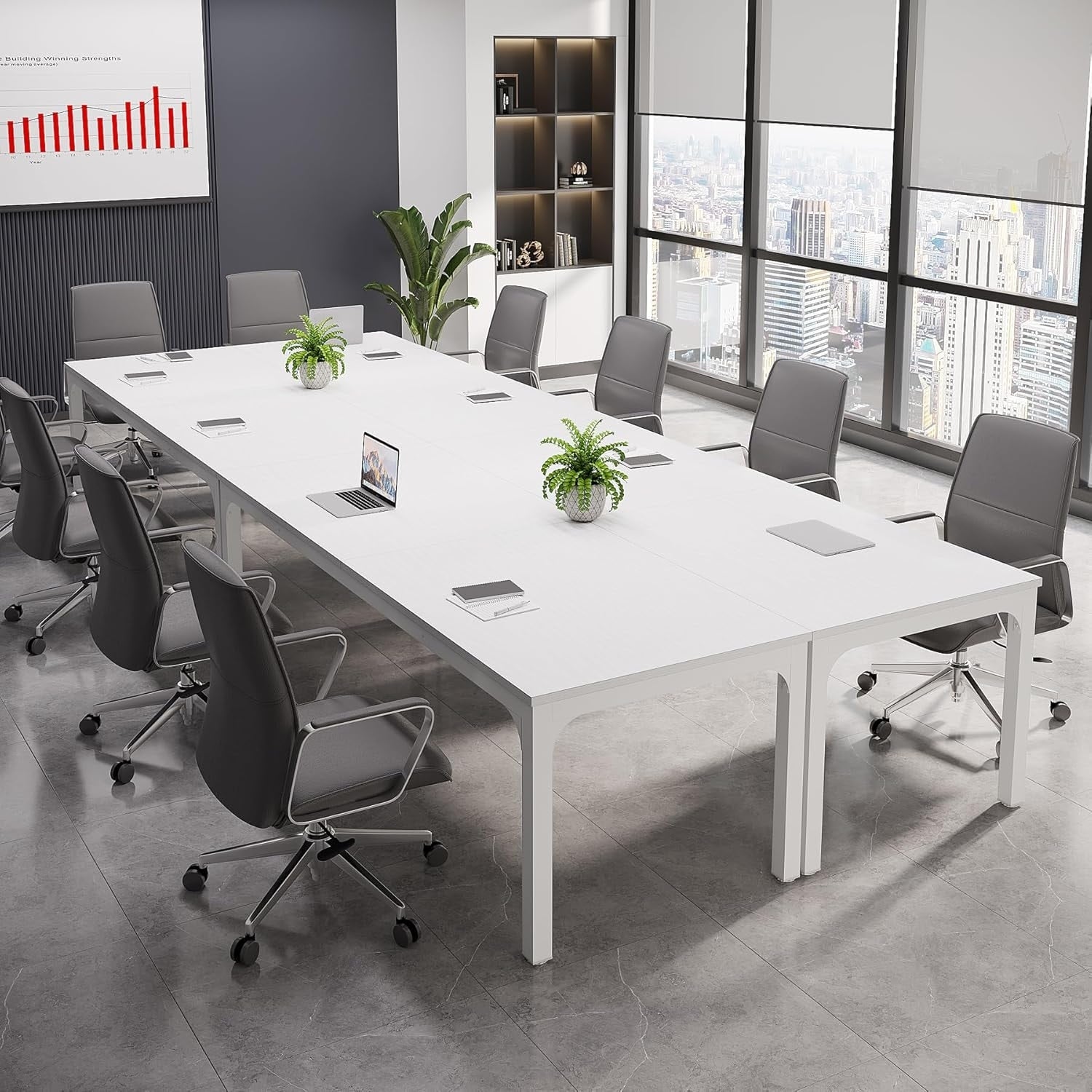 13 Ft Conference Table Set For 4 78.74 Large Office Conference Tables Modern Seminar Meeting Table Desk