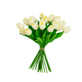13 In Artificial White Tulip Flower Bundle Set Of 20