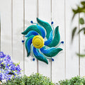 13 In. Celestial Swirl Blue Wall Spinner