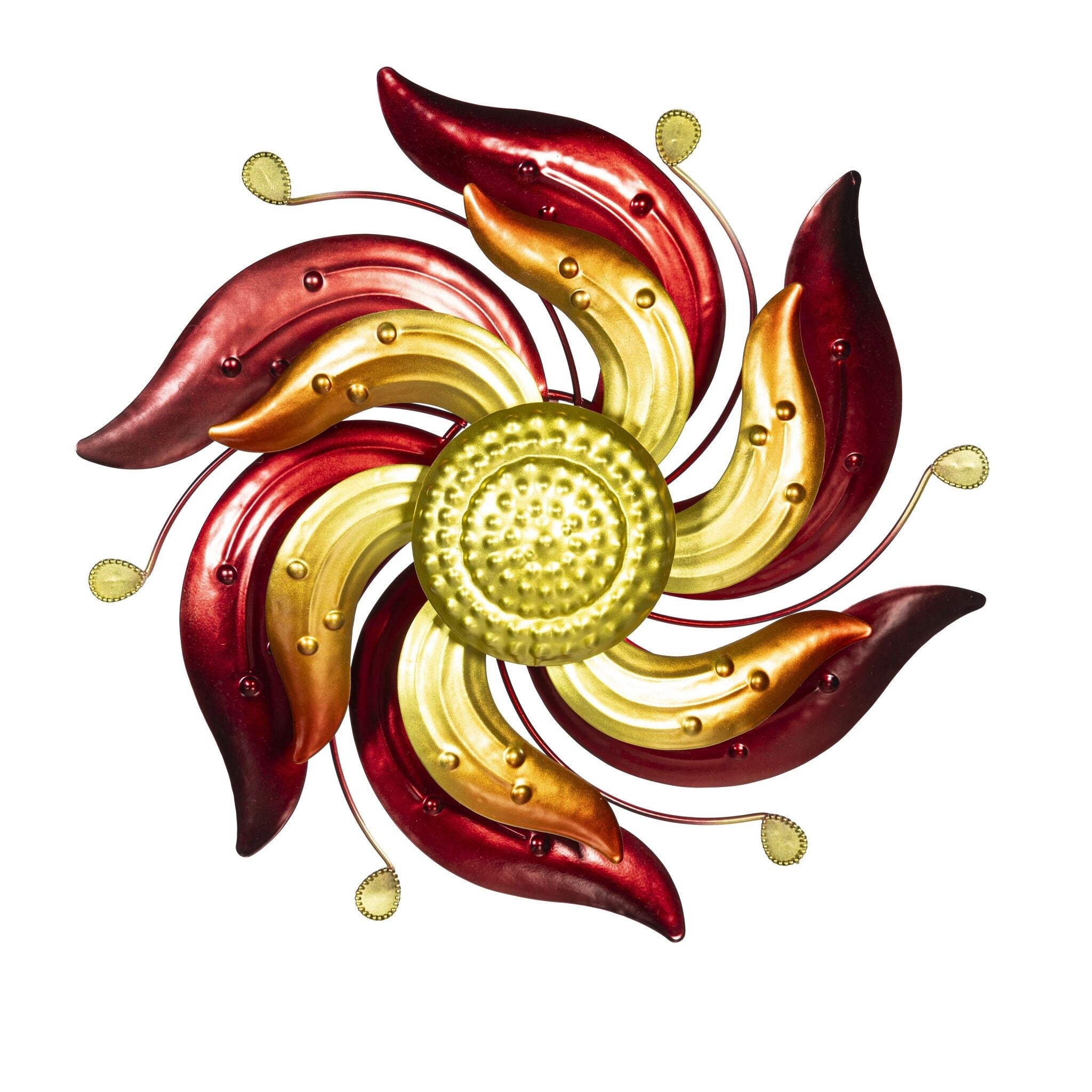 13 In. Celestial Swirl Red Wall Spinner