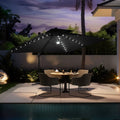 13 X 10 Ft Outdoor Solar Powered Led Patio Cantilever Umbrella