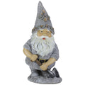 13.25 Pebble Gnome With Shovel Outdoor Garden Statue