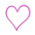 13.5 Neon Style Led Lighted Valentines Day Heart Window Silhouette Sign