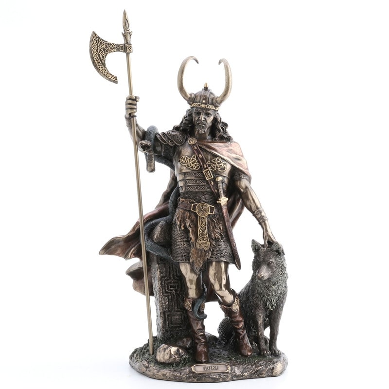 13.78 In H Loki Norse God Figurine Poly Resin