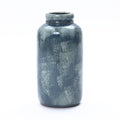 13.8 Terracotta Blue Mottled Round Vase Mediterranean Ceramic Jar Home Decor