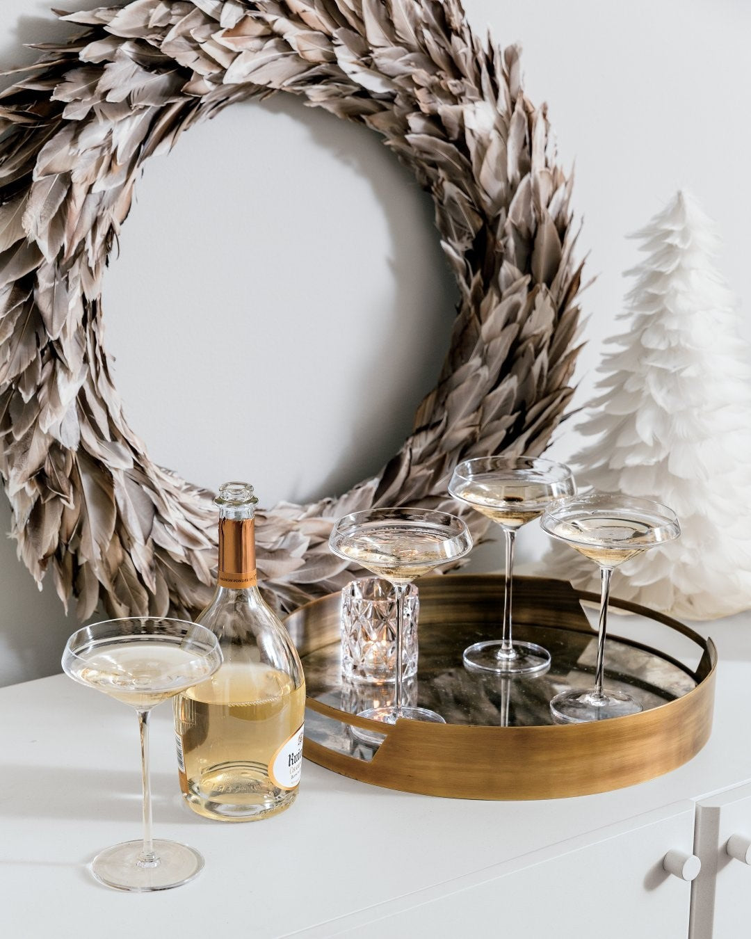 Betty Clear Glass Tealight Candle Holder