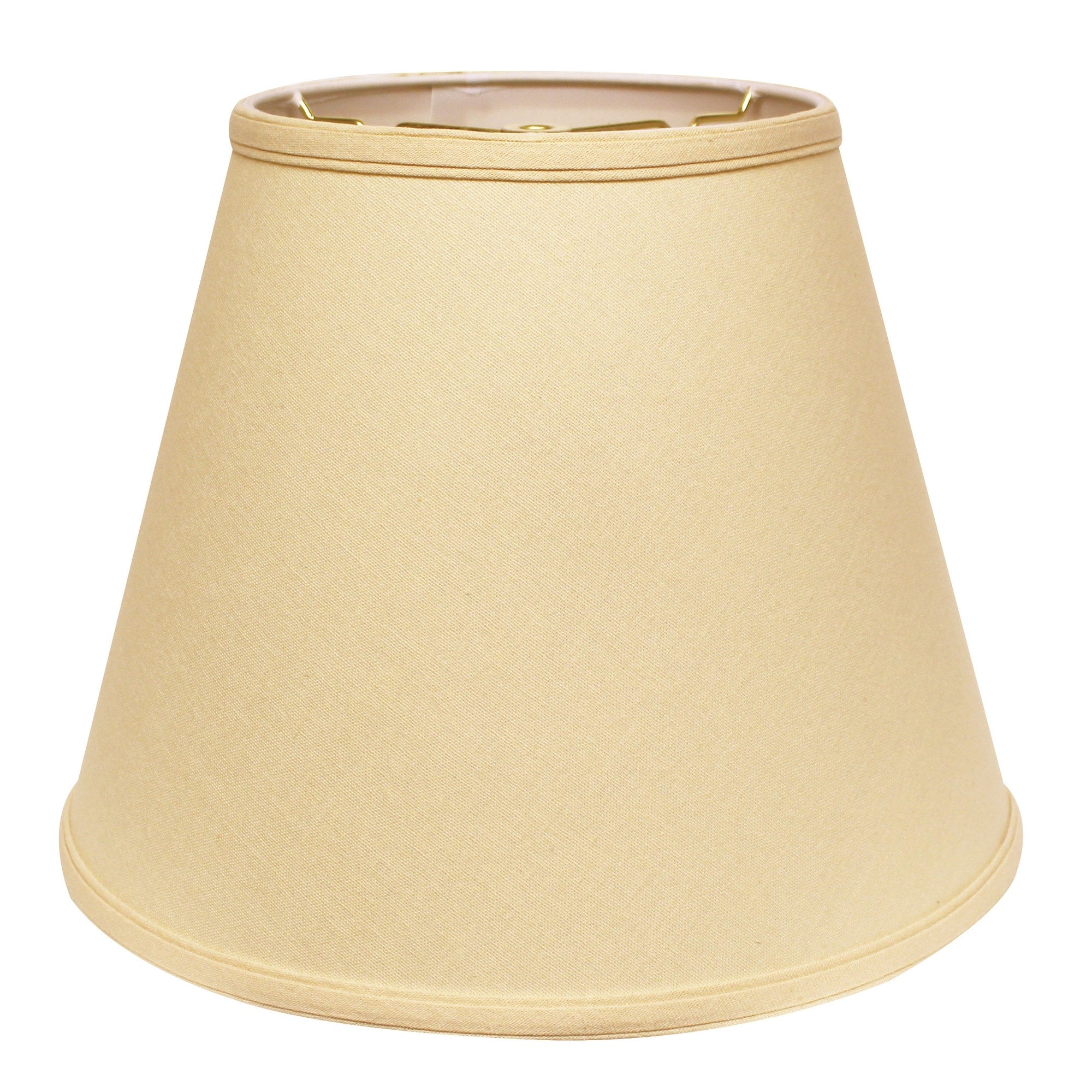 13 Height Lampshade With Washer Fitter Beige Color Fabric Lampshade For Table Lamps Natural Linen